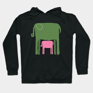 Two elephants Hoodie